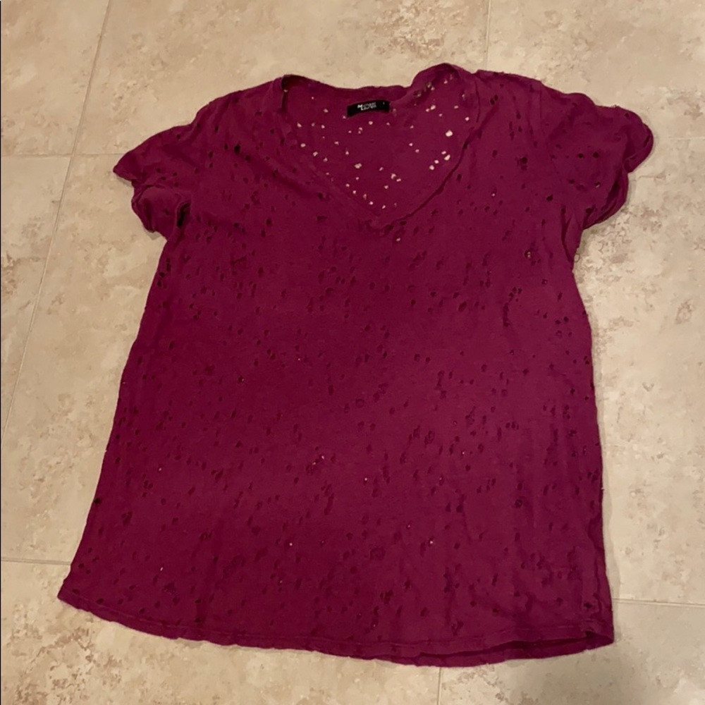 Lauren Moshi distressed T-shirt